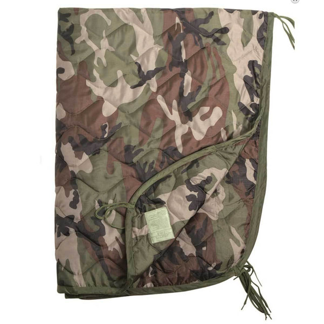 Poncho Liner Mil-Tec polyester matelassé 210 × 150 cm 800 g avec sac de transport