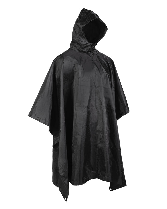 Poncho Mil-Tec Basic en polyester ripstop enduit 207 x 141 cm pour 260 g avec œillets