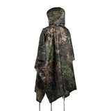Poncho Mil-Tec CIV-TEC ripstop polyester enduit PVC colonne d'eau 5 000 mm multi-usages