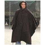 Poncho Mil-Tec type US Army en polyester 210T ripstop enduit polyvinyle colonne d'eau 5000 mm