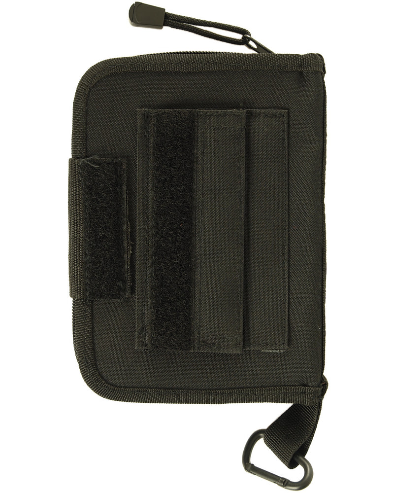 Porte-carnet Mil-Tec en polyester enduit PVC 18,5 x 13 cm avec mousqueton et porte-stylo