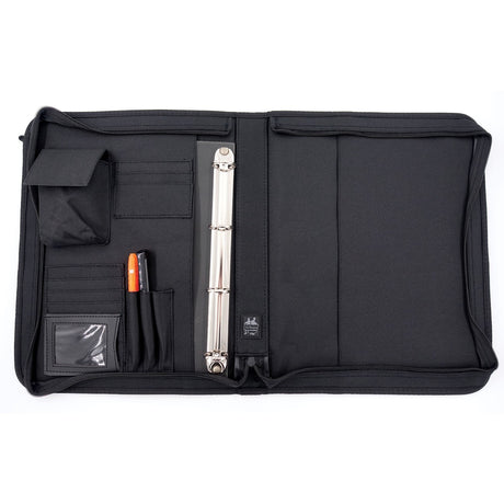 Porte-carnet OPEX classeur A4 polyester enduit PVC 37,5 x 29 cm 6 porte-cartes