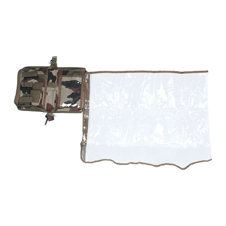 Porte-carte topographique Ares nylon et PVC 24 x 17 cm avec porte-boussole et mousqueton