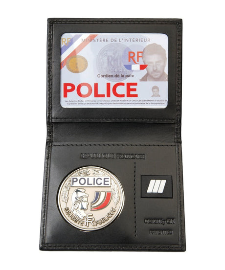 Porte-cartes GK Pro FDO 2 volets cuir emplacements grade et médaille