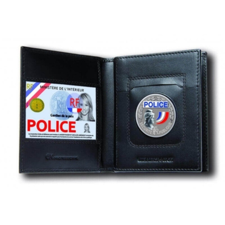 Porte-cartes GK Pro FDO 3 volets cuir emplacement Navigo 125 × 105 mm