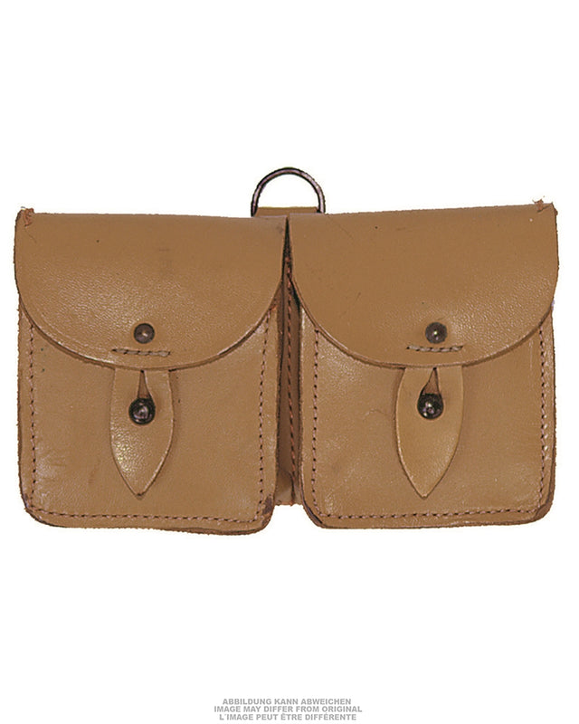 Porte-cartouches en cuir à deux compartiments pour fusil MAS, occasion, lot de 5