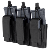 Porte-chargeur Condor Triple Kangaroo Gen II trois chargeurs fusil et trois pistolet