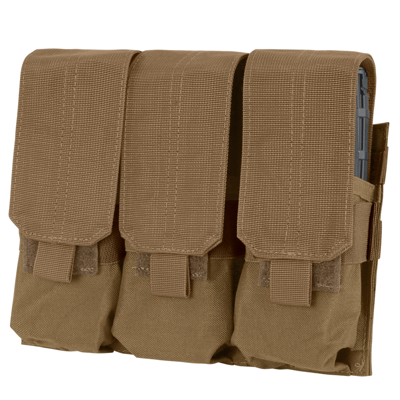 Porte-chargeur Condor Triple M4 six chargeurs rabats amovibles brides élastiques