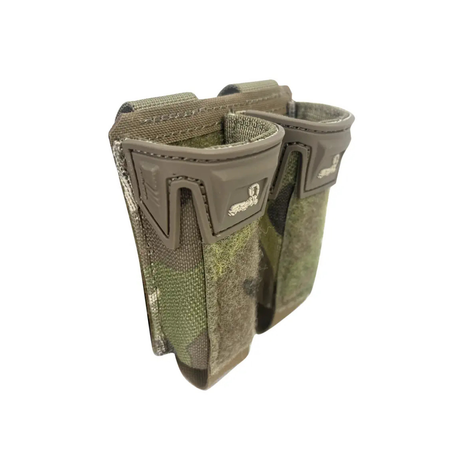 Porte-chargeur double Agilite Pincer Pistol 9 mm à puits polymère et dos MOLLE