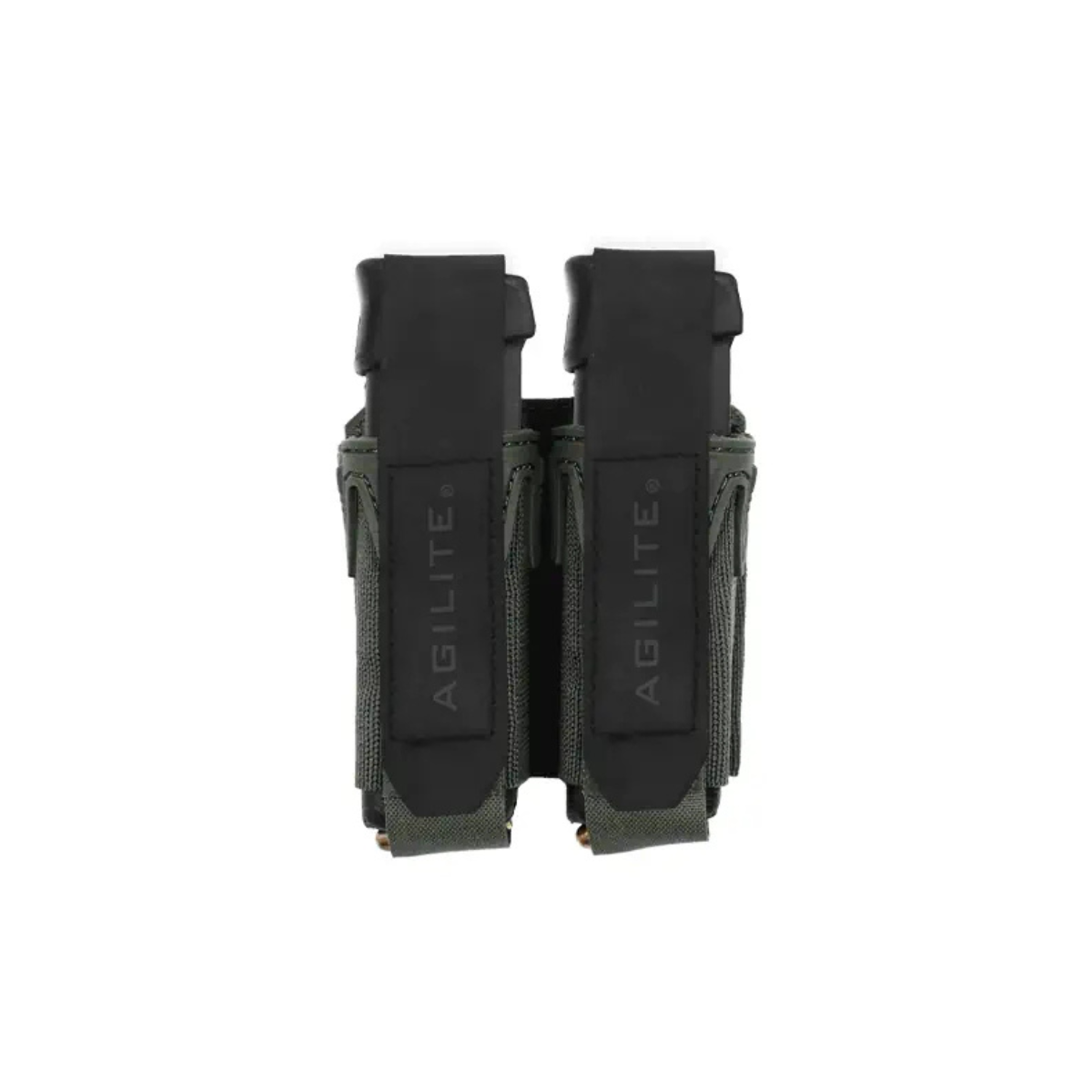 Porte-chargeur double Agilite Pincer Pistol 9 mm à puits polymère et dos MOLLE