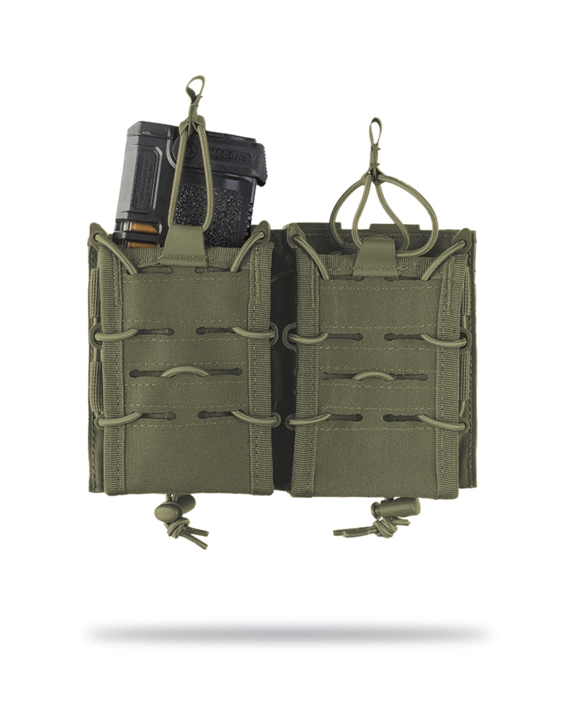 Porte-chargeur double Mil-Tec Open Top Flex pour M4