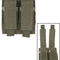 Porte-chargeur double Mil-Tec pour pistolet polyester PVC compatible MOLLE avec hauteur réglable
