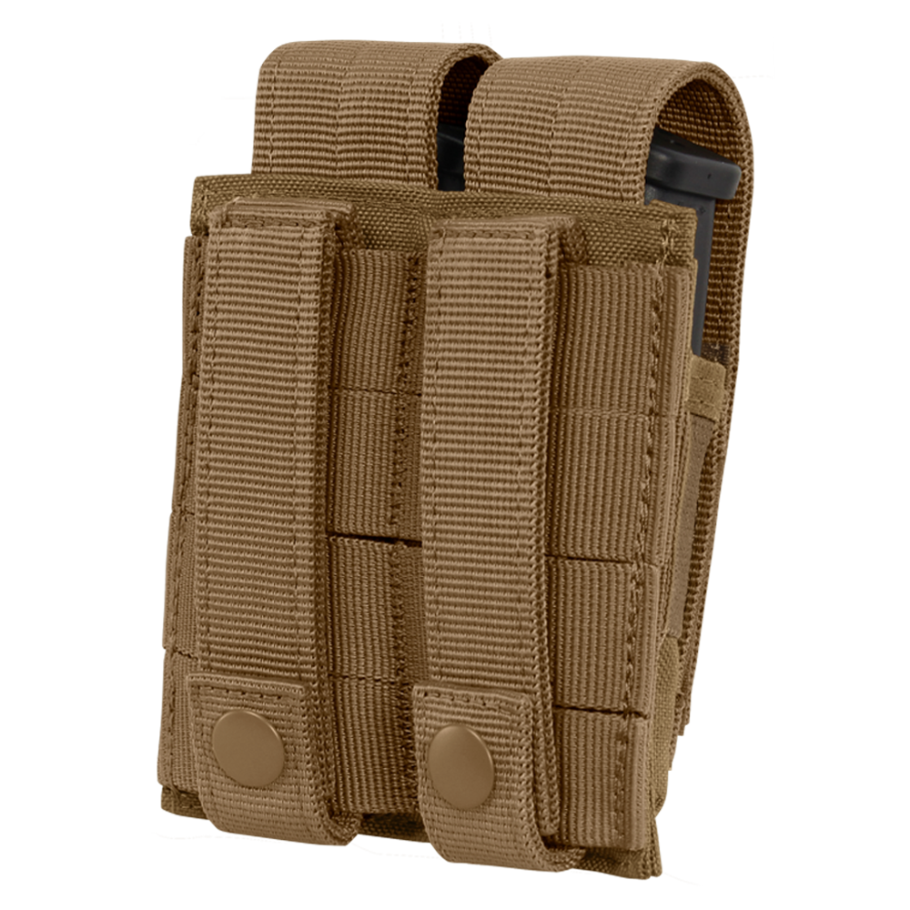 Porte-chargeur fermé Condor Double Pistol rabat amovible convertible en ouvert