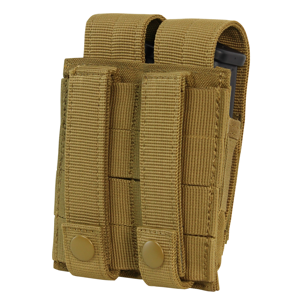 Porte-chargeur fermé Condor Double Pistol rabat amovible convertible en ouvert