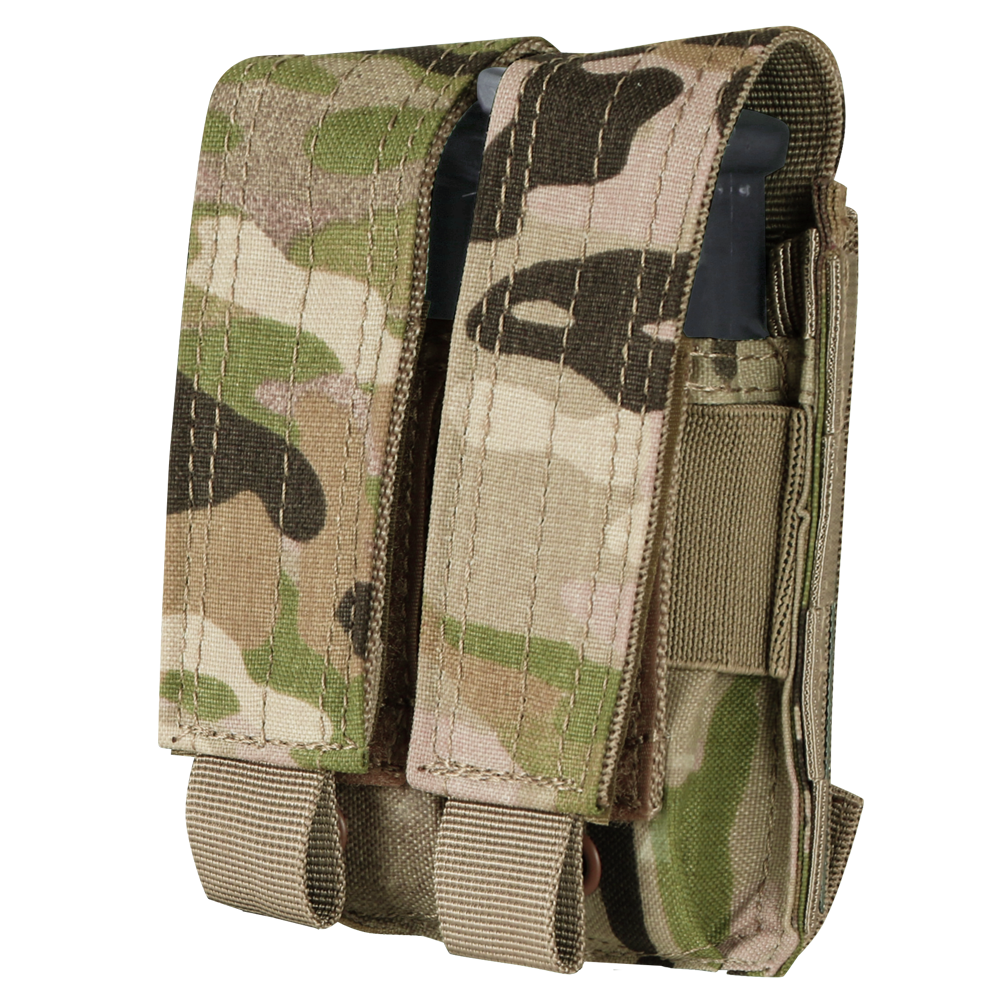 Porte-chargeur fermé Condor Double Pistol rabat amovible convertible en ouvert