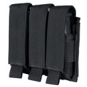 Porte-chargeur fermé Condor Triple Pistol rabats amovibles et brides élastiques