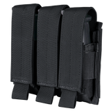 Porte-chargeur fermé Condor Triple Pistol rabats amovibles et brides élastiques