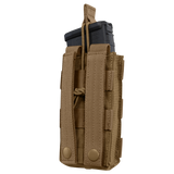 Porte-chargeur ouvert Condor Single M4 bande élastique et sangle MOLLE frontale