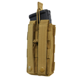 Porte-chargeur ouvert Condor Single M4 bande élastique et sangle MOLLE frontale