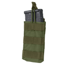 Porte-chargeur ouvert Condor Single M4 bande élastique et sangle MOLLE frontale