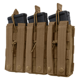Porte-chargeur ouvert Condor Triple M4 trois chargeurs et profil plat de 2 cm