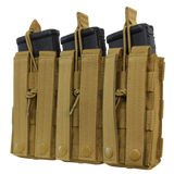 Porte-chargeur ouvert Condor Triple M4 trois chargeurs et profil plat de 2 cm