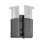 Porte-chargeur rigide double Vega Holster 8DMH03 en polymère injecté, simple et double pile, passant rotatif