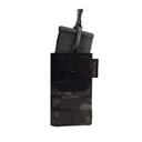 Porte-chargeur simple Agilite AG1 5,56 mm à dos MOLLE 3 x 2 et languette polymère