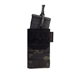 Porte-chargeur simple Agilite AG1 5,56 mm à dos MOLLE 3 x 2 et languette polymère