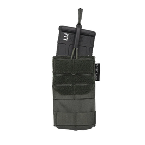 Porte-chargeur simple Agilite AG1 5,56 mm à dos MOLLE 3 x 2 et languette polymère