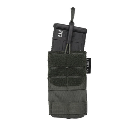 Porte-chargeur simple Agilite AG1 5,56 mm à dos MOLLE 3 x 2 et languette polymère