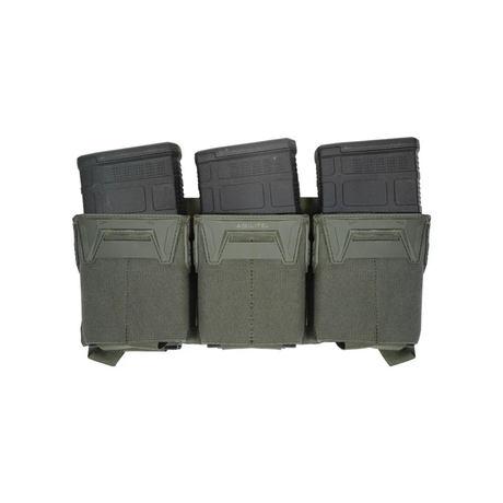 Porte-chargeur triple Agilite Pincer Placard .308 et 7,62 x 51 mm à puits polymère