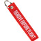 Porte-clés Mil-Tec en sangle tissée polyester et coton 12,5 x 2,5 cm mention aéronautique