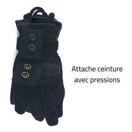 Porte-gants Patrol Equipement polyester bouton-pression et bande auto-agrippante