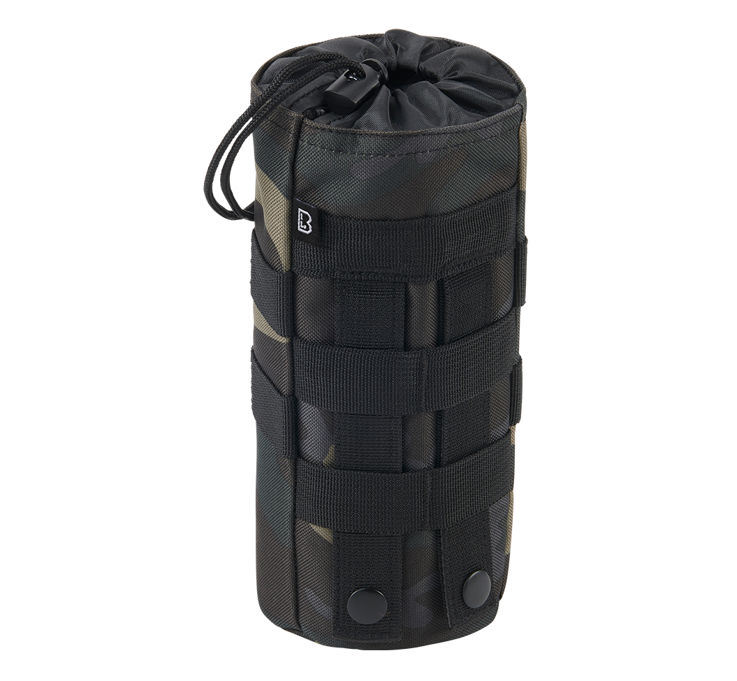 Porte-gourde Brandit MOLLE polyester 600D collerette élastique bouteilles 0,5 à 1 L