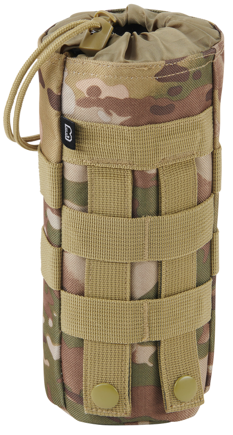 Porte-gourde Brandit MOLLE polyester 600D collerette élastique bouteilles 0,5 à 1 L