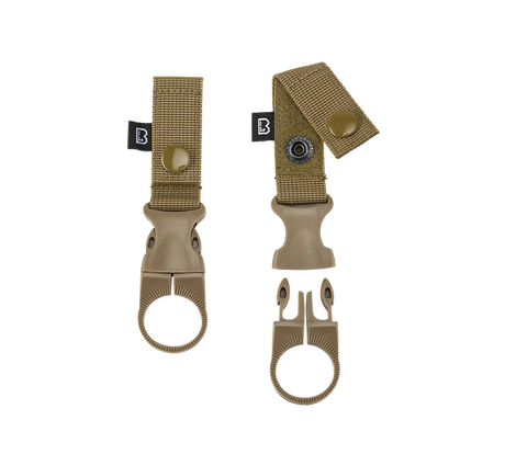 Porte-gourde Brandit à clip pour ceinturon et MOLLE lot de 2 sangles polypropylène