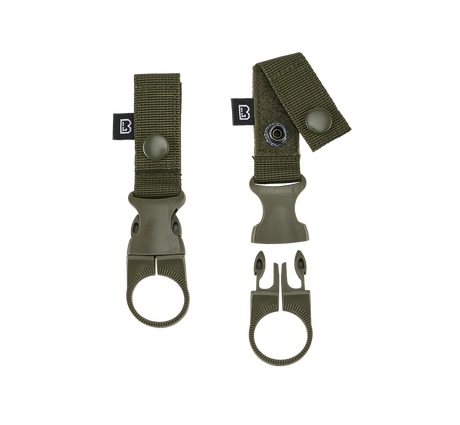Porte-gourde Brandit à clip pour ceinturon et MOLLE lot de 2 sangles polypropylène