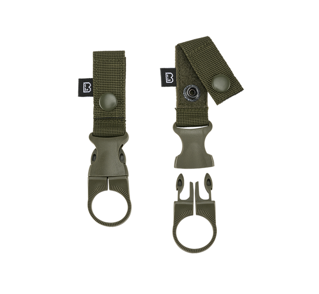 Porte-gourde Brandit à clip pour ceinturon et MOLLE lot de 2 sangles polypropylène
