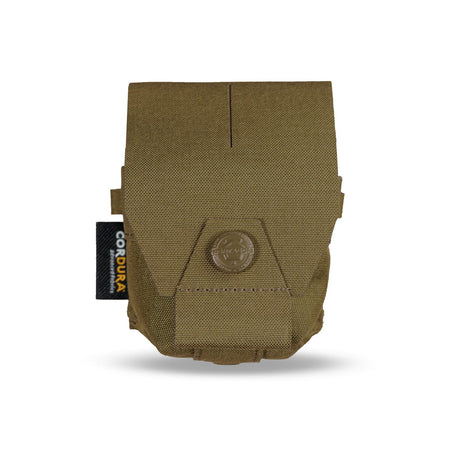 Porte-grenade Pentagon Amina en Cordura 500D 7,3 x 11 cm rabat à bouton dos MOLLE