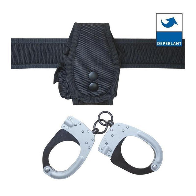 Porte-menottes Patrol Equipement grand modèle 2 attaches MOLLE et ceinturon
