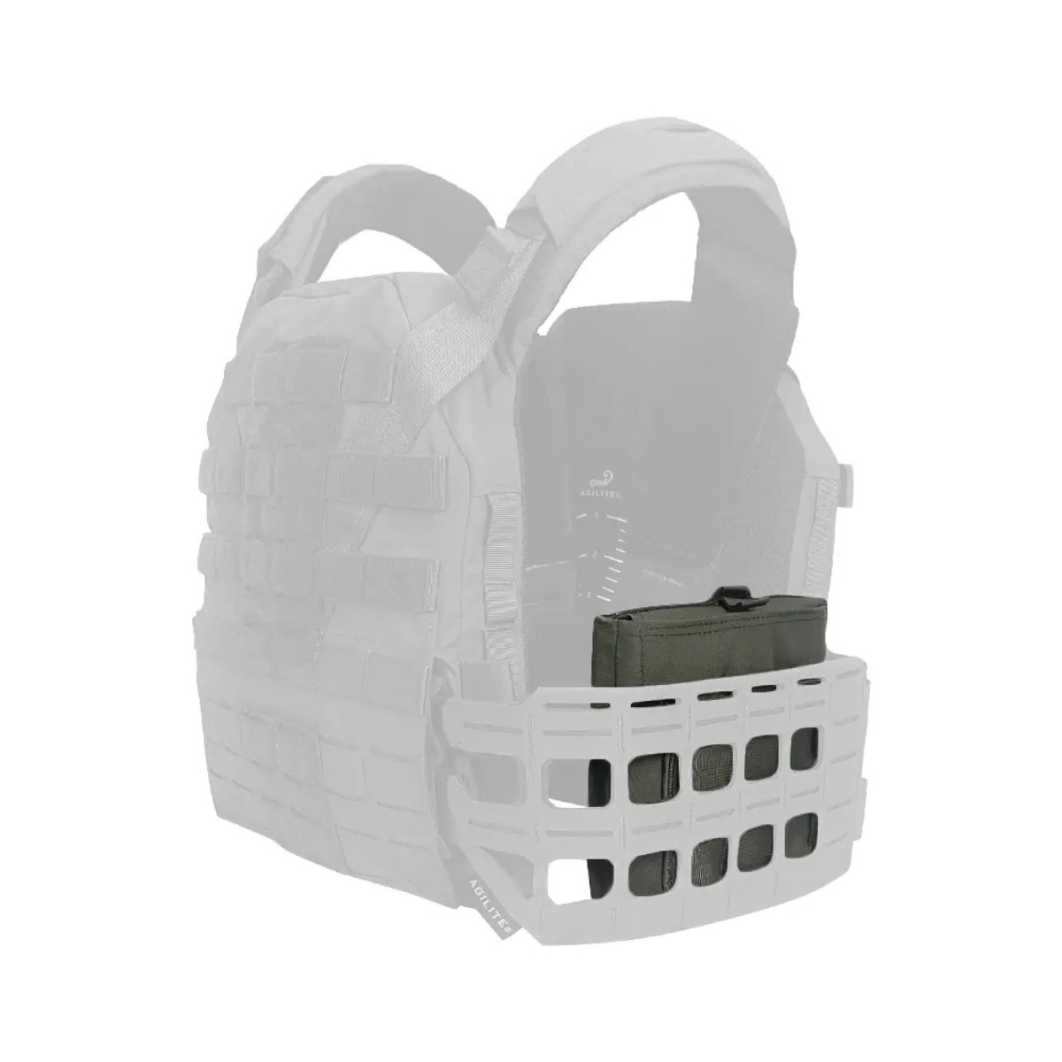 Porte-plaques latéraux Agilite Flank en polyamide 500D pour plaques 6 x 6 ou 6 x 8 pouces