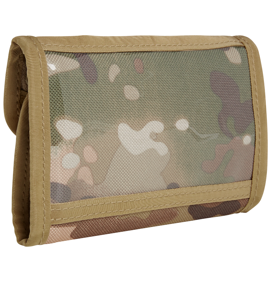 Portefeuille Brandit Two polyester 600D six rangements carte deux fenêtres 9 x 14 x 1 cm