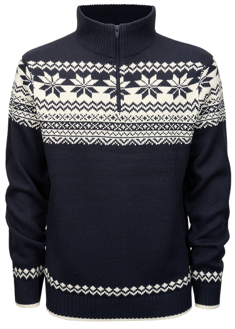 Pull Brandit Norwegian Troyer maille polyacrylique col doublé polaire coupe droite