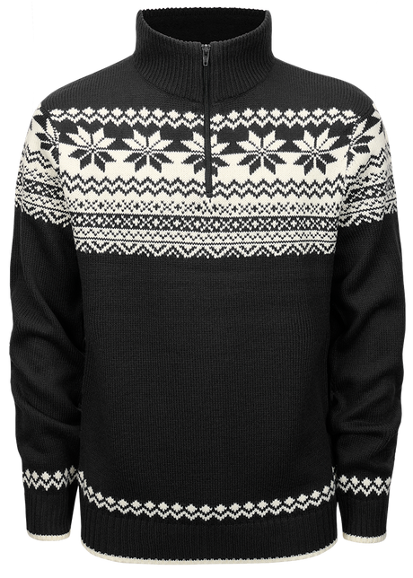 Pull Brandit Norwegian Troyer maille polyacrylique col doublé polaire coupe droite