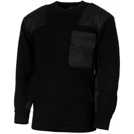 Pull BW avec poche poitrine MFH - Noir - Welkit.com