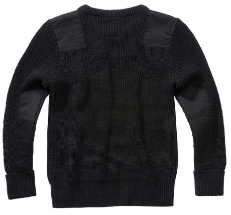 Pull enfant Brandit BW coudes et épaules renforcés poche de poitrine auto-agrippante