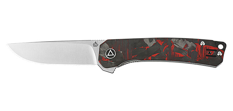 Couteau pliant QSP Osprey shredded acier 14C28N lame 82 mm lame drop point