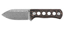 Couteau de cou QSP Canary 141F acier Damas lame 63 mm lame drop point