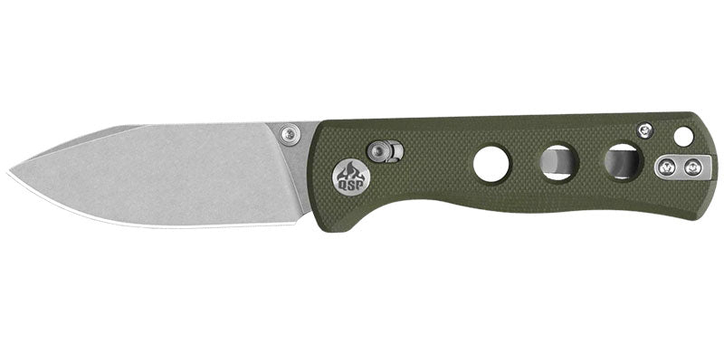 Couteau pliant QSP Canary Glyde acier 14C28N lame 72 mm lame spear point